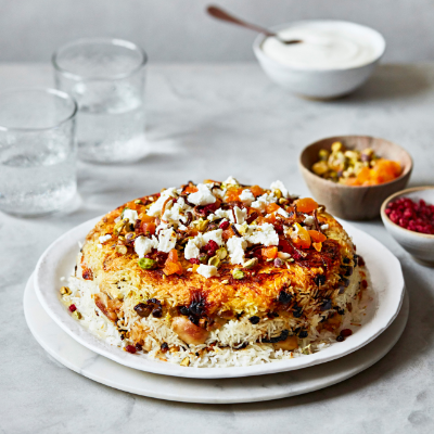 persian-style-rice-with-feta-and-chicken